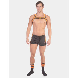 Barcode Berlin Short BYRON Laboratory Noir-Orange
